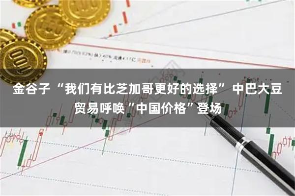 金谷子 “我们有比芝加哥更好的选择” 中巴大豆贸易呼唤“中国价格”登场